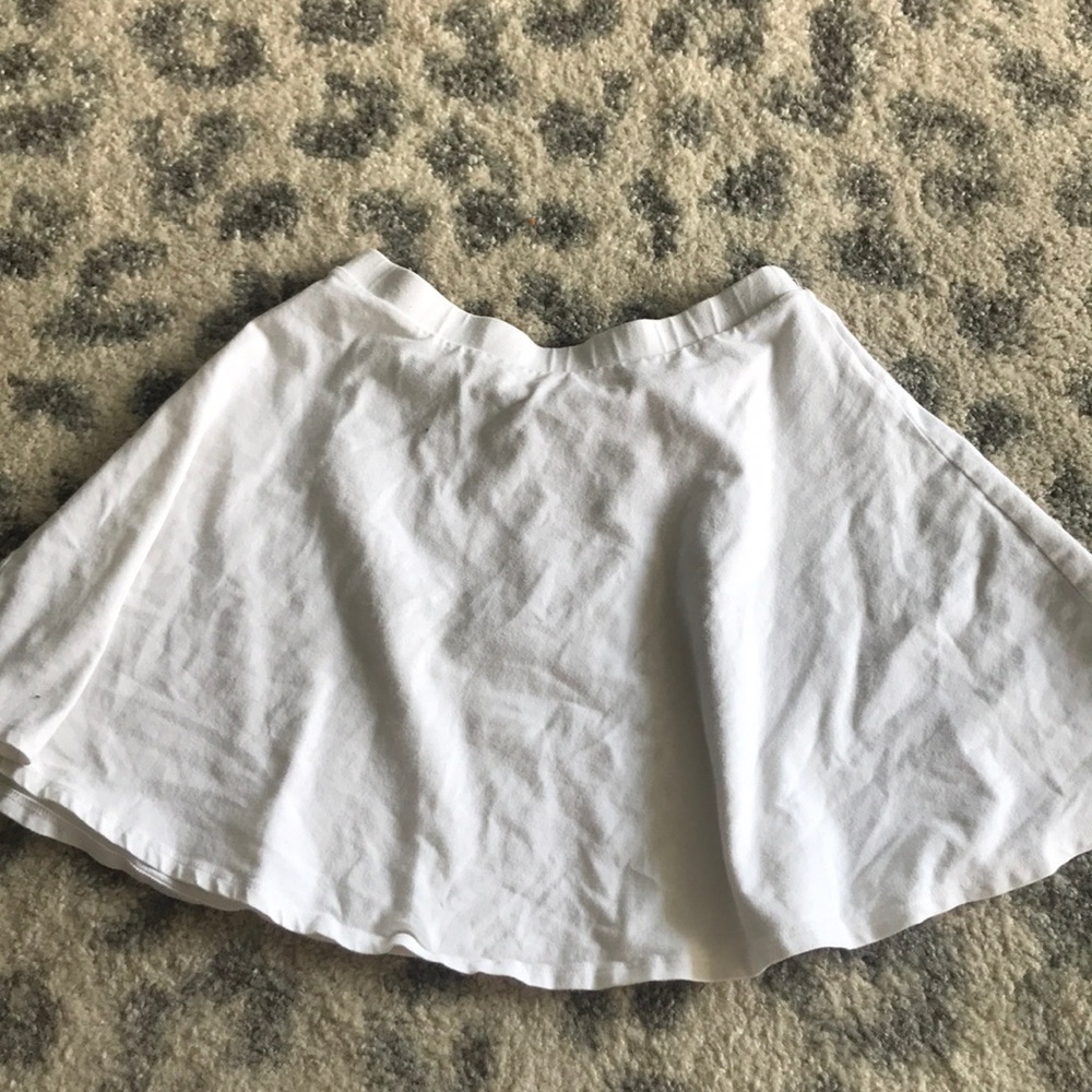 White Forever21 Skater Skirt